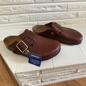 Birkenstock Bold Leather Clogs - Brand New in Box